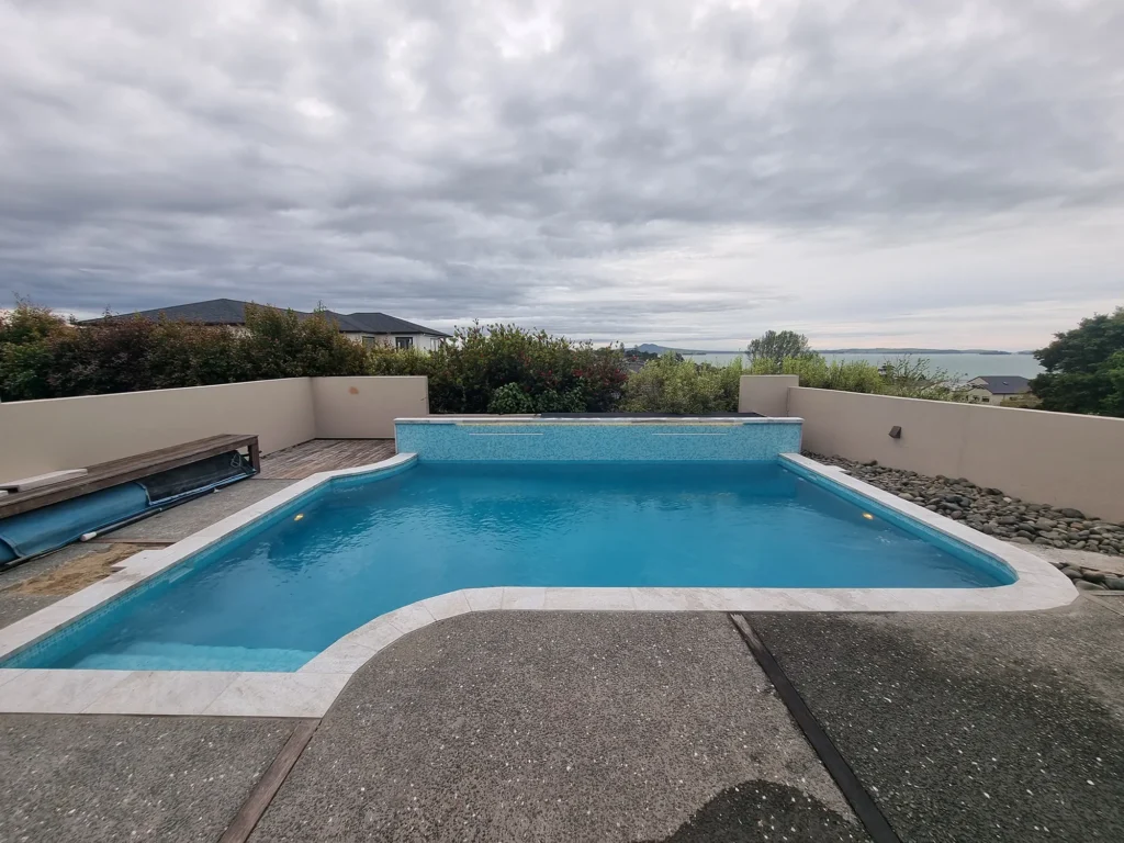 Finished pool renovation, Auckland