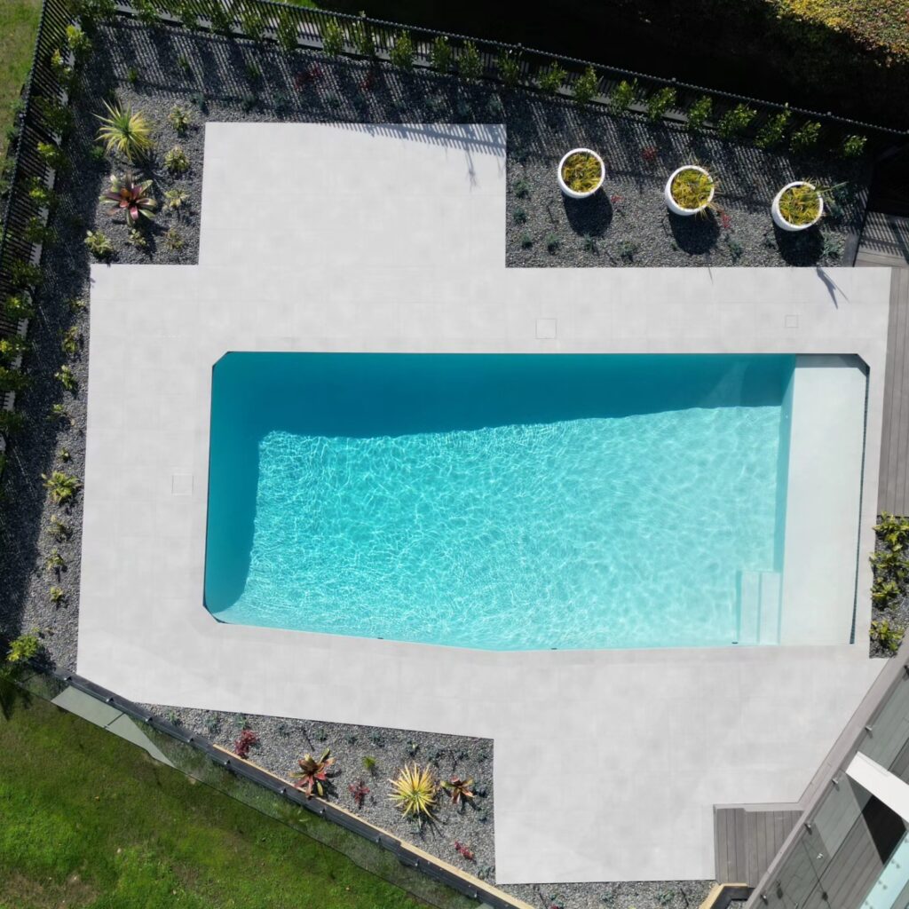 Concrete plunge pool on small Auckland section